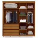 Ver imagem 2 de Guarda Roupa Casal Villanova 2 Portas 4 Gavetas Freijó – Luapa Móveis
