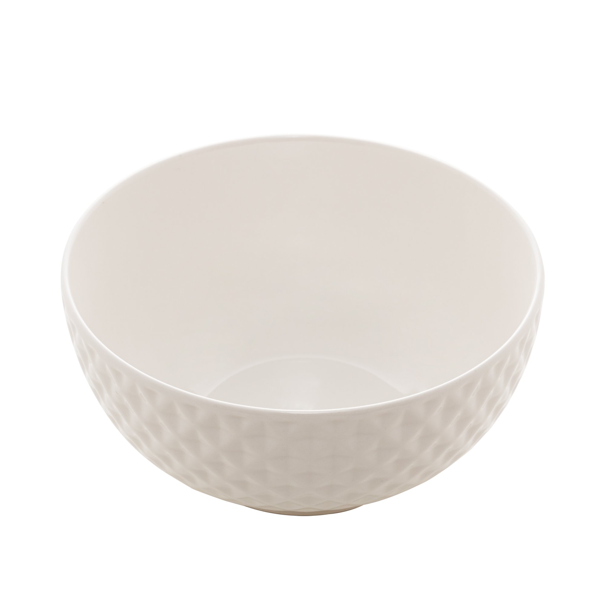 Bowl New Bone Diamond de porcelana Branco - 15x7,5 cm - 2