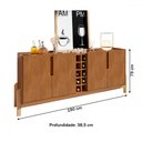 Ver imagem 4 de Balcão Buffet Lizz 4 Portas com Adega Cedro 050520 - Casa D