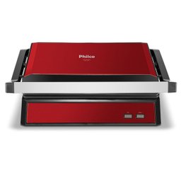Grill e Sanduicheira Philco PGR28VI Inox Red 2 em 1 1250W 220V - 2
