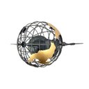 Ver imagem 6 de Globo Terrestre Decorativo Enfeite de Mesa Metal 29x18CM Preto e Dourado Decoração Escritório Casa