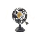 Ver imagem 5 de Globo Terrestre Decorativo Enfeite de Mesa Metal 29x18CM Preto e Dourado Decoração Escritório Casa