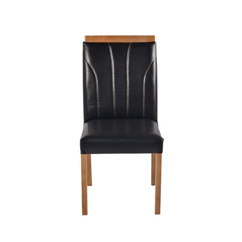 Cadeira Decorativa Sala de Jantar Luxo Analice Facto Preto - Mozzelar