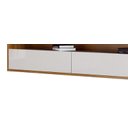 Ver imagem 3 de Rack Suspenso para Tv Life 1.8 Off White com Freijó - Móveisaqui