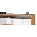 Ver imagem 4 de Rack Suspenso para Tv Life 1.8 Off White com Freijó - Móveisaqui