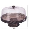 Boleira de Plástico Com Pé Cristal Twist Plasutil ref.15511 - 3