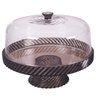 Boleira de Plástico Com Pé Cristal Twist Plasutil ref.15511 - 1