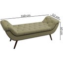 Ver imagem 4 de Puff Recamier 160 cm Pes Palito Venez Linho SL 75 Peer