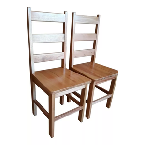 2 Cadeiras Madeira Maciça Para Mesa De Jantar