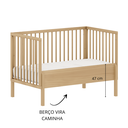 Ver imagem 6 de Berço Americano 2 em 1 de Madeira Bold Marca Quater – Qualidade, Segurança e Versatilidade