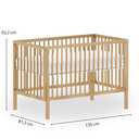Ver imagem 5 de Berço Americano 2 em 1 de Madeira Bold Marca Quater – Qualidade, Segurança e Versatilidade