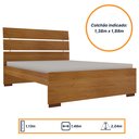 Ver imagem 2 de Cama Casal Premium Tcil Móveis
