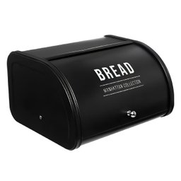 Porta Pão Manhattan em Aço Galvanizado Preto 30cm - 1