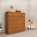 Ver imagem 2 de Cômoda 5 Gavetas 86cm Premium