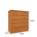Ver imagem 4 de Cômoda 5 Gavetas 86cm Premium