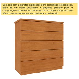 Cômoda 5 Gavetas Premium   - 7