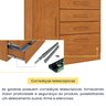 Cômoda 1 Porta 4 Gavetas com pés 104cm Chicago - 7