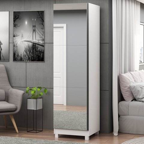 Sapateira 1 Porta Espelhada Gold 100% MDF