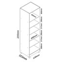 Ver imagem 5 de Sapateira 1 Porta Espelhada Gold 100% MDF Branco/Acetinado