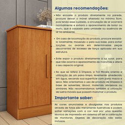 Cômoda 1 Porta 4 Gavetas 104cm Chicago - 9