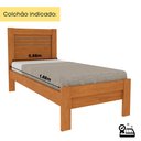Ver imagem 6 de Cama Solteiro 100% MDF Safira Bege/Cinamomo