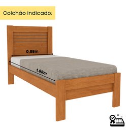 Cama Solteiro 100% MDF Safira - 5