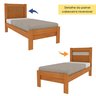 Cama Solteiro 100% MDF Safira - 3