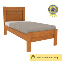 Cama Solteiro 100% MDF Safira - 7