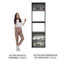 Ver imagem 5 de Torre Quente 60cm 2 Portas 2 Nichos Suspensa Nice Madesa