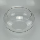 Ver mais imagens de Vaso Decorativo de Vidro Transparente 16x35x35cm Enfeite Sala Mesa Estante