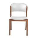 Ver imagem 5 de Kit 8 Cadeiras Decorativa Sala de Jantar Luxo Luna Facto Branco - Mozzelar