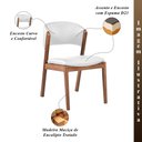 Ver imagem 2 de Kit 8 Cadeiras Decorativa Sala de Jantar Luxo Luna Facto Branco - Mozzelar