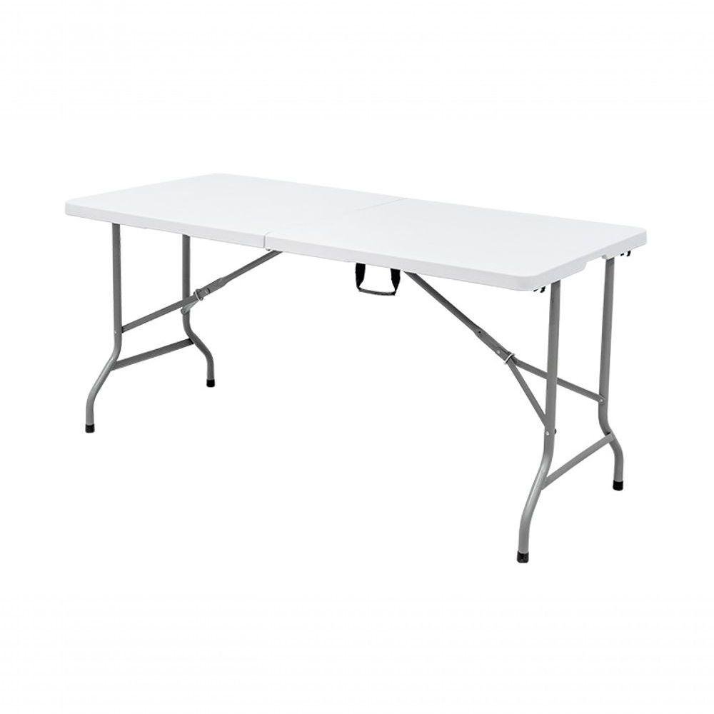 Mesa Dobrável Tipo Maleta Prática e Durável 180x60cm Branca - Waw Design - 9