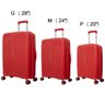 Mala De Viagem Multicores Yins Abs Policarbonato Tamanho M 24 - Ref YS21221 Vermelho - 4