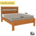 Ver imagem 5 de Cama Casal 100% MDF Safira Bege/Cinamomo