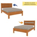 Ver imagem 6 de Cama Casal 100% MDF Safira Bege/Cinamomo