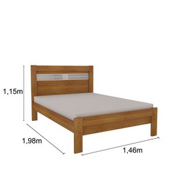 Cama Casal 100% MDF Safira - 14
