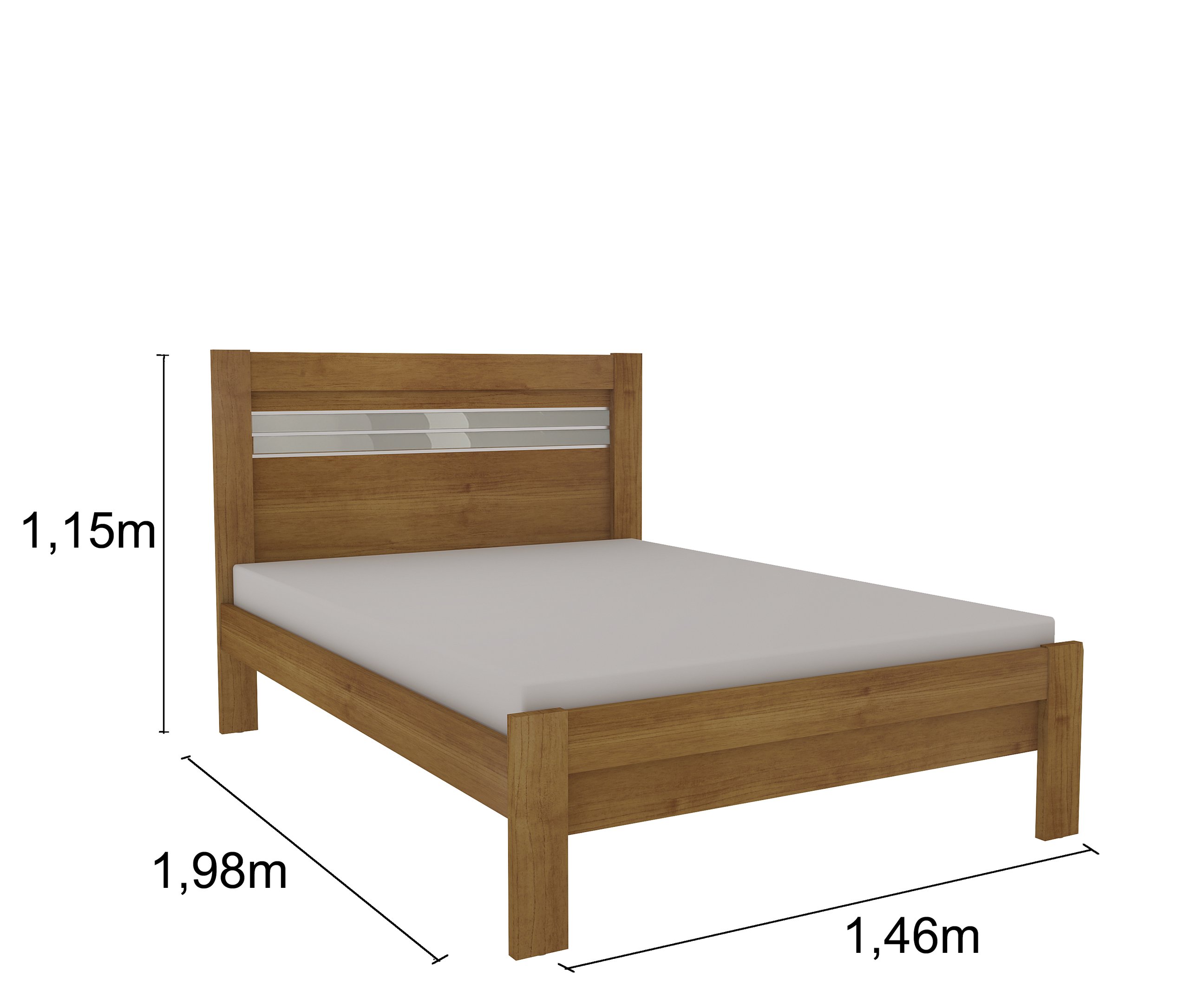 Cama Casal MDF Safira   - 4