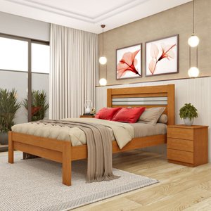 Cama Casal MDF Safira  