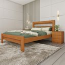 Ver imagem 1 de Cama Casal 100% MDF Safira Bege/Cinamomo