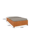 Ver imagem 3 de Cama Solteiro em MDP 94cm x 193cm Mônaco