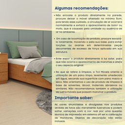Cama Solteiro em MDP 94cm x 193cm Mônaco   - 4
