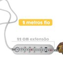 Ver mais imagens de Extensao 4 Tomadas + 3 Usb B-max Filtro de Linha