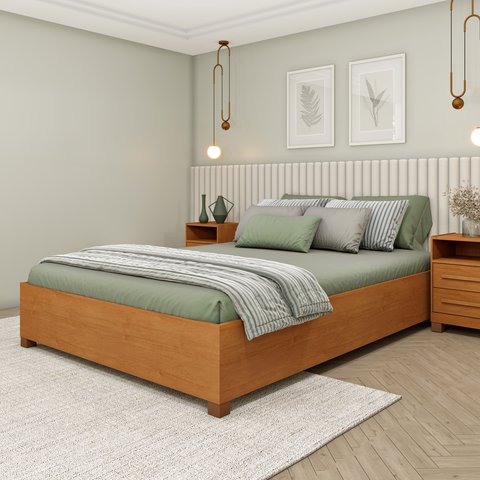 Cama Casal em MDP 193cm x 144cm Mônaco