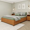 Ver imagem 1 de Cama Casal em MDP 193cm x 144cm Mônaco
