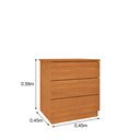 Ver imagem 3 de Mesa de Cabeceira 3 Gavetas 45cm Veronna  