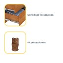Ver imagem 4 de Mesa de Cabeceira 3 Gavetas 45cm Veronna Bege