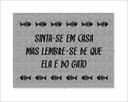 Ver imagem 2 de Tapete Capacho Sinta-se em Casa Mas Lembre-se de que Ela É do Gato