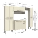Ver imagem 4 de Cozinha Completa 5 Peças 11 Portas 2 Gavetas Madri Espresso Móveis