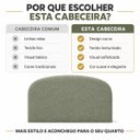 Ver mais imagens de Cabeceira King 193cm Curva Estofada Bouclé Cama Box Fly:Olivia